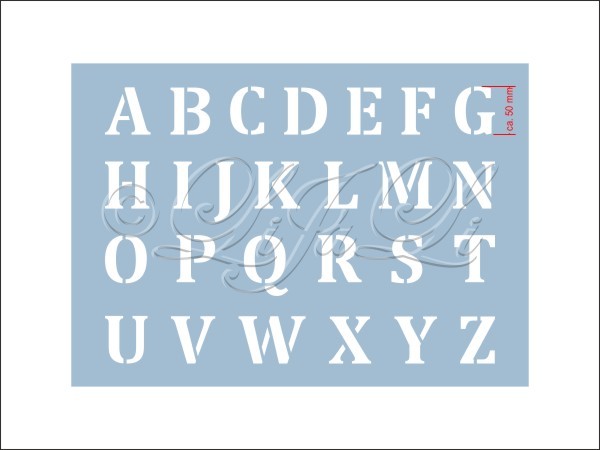 10cm Großbuchstaben Malerschablonen Einzelbuchstaben von A-Z 