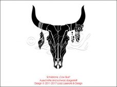 Schablone - Cow Skull